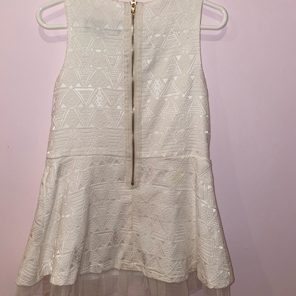 ABS kids toddler beautiful white and rhinestone dress size 3T worn once - Picture 3 of 4